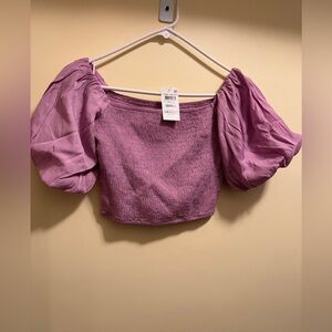 Brand New Women’s Smocked Puff Sleeve Top